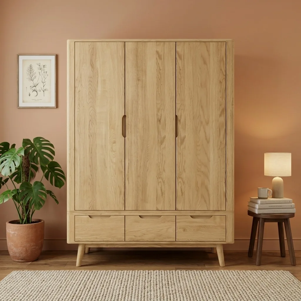 Oak Wardrobe — Cozy & Warm